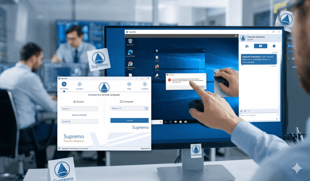 Imagen mantenimiento remoto con supremo